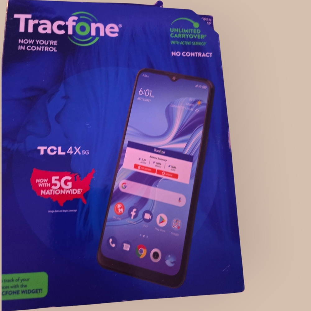 TCL 4X 5G Smartphone - Black